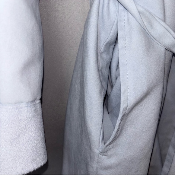 Shimera Elegant Baby Blue Women's Long Shawl Collar Robe L - Picture 9 of 13